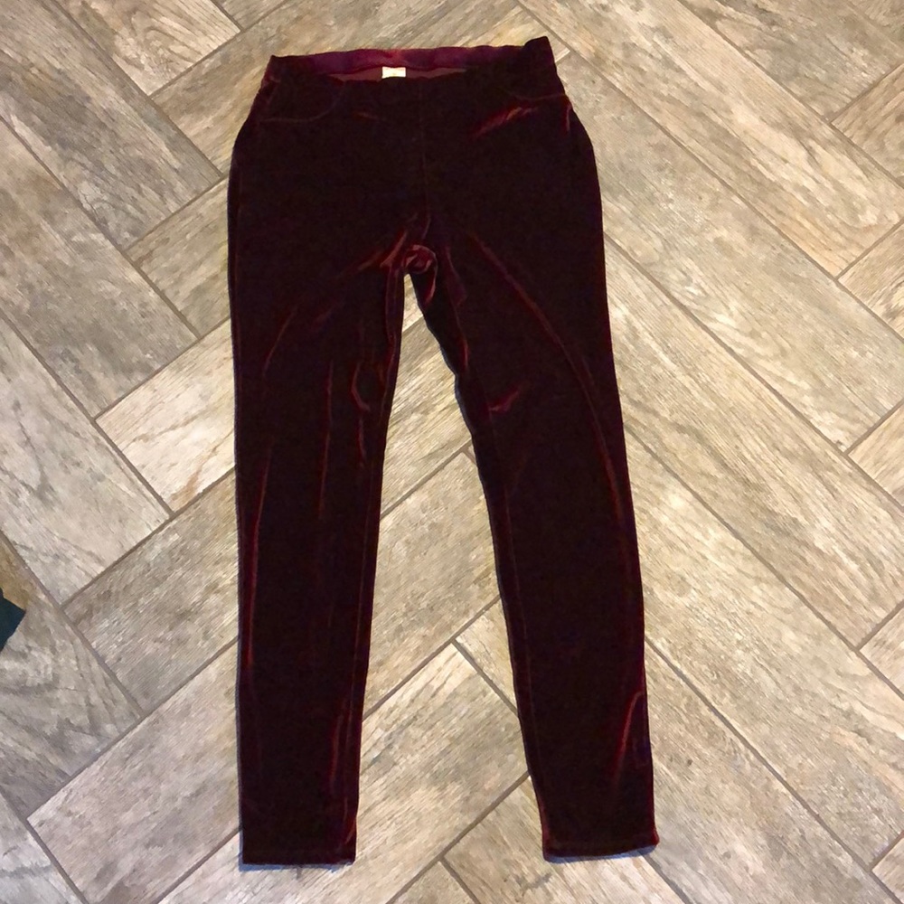 Red Velvet Leggings
